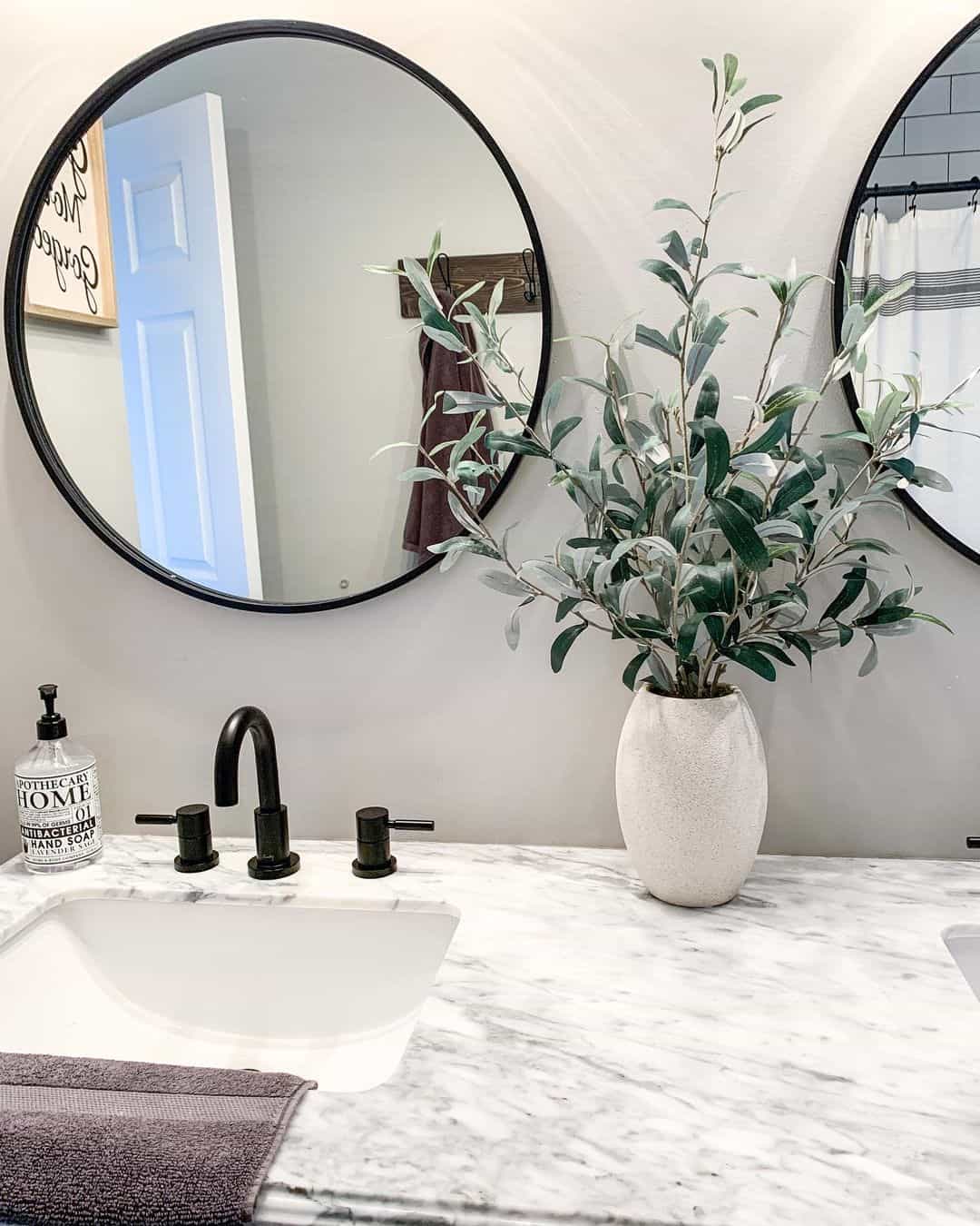 Marble Vanity Top with Natural Accents