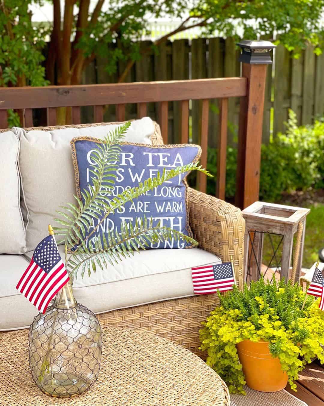 Small Flags Add Festive Flair