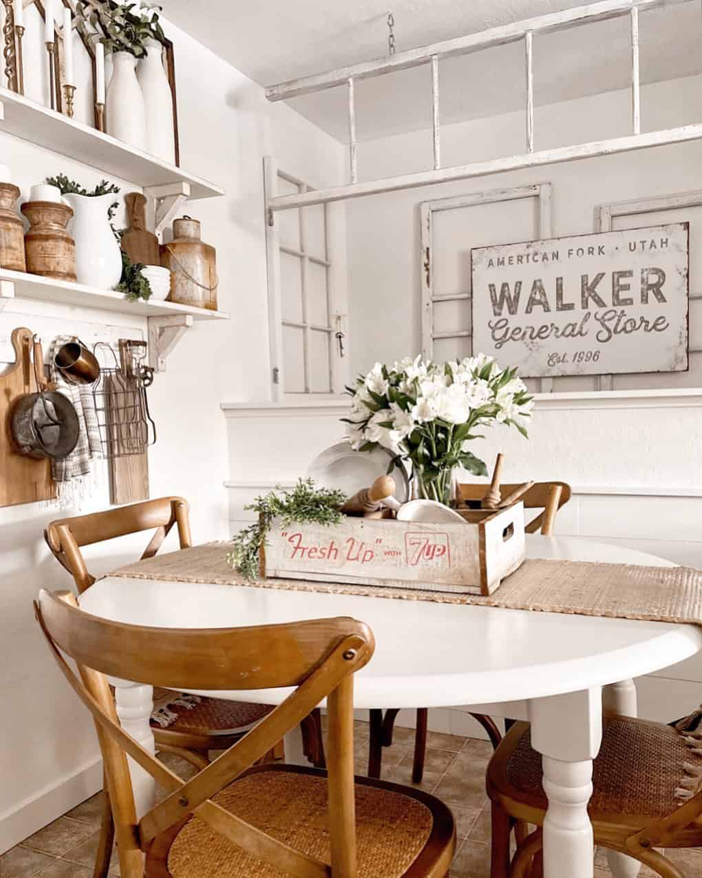 Wooden Crate Centerpiece with Vintage Soda Branding