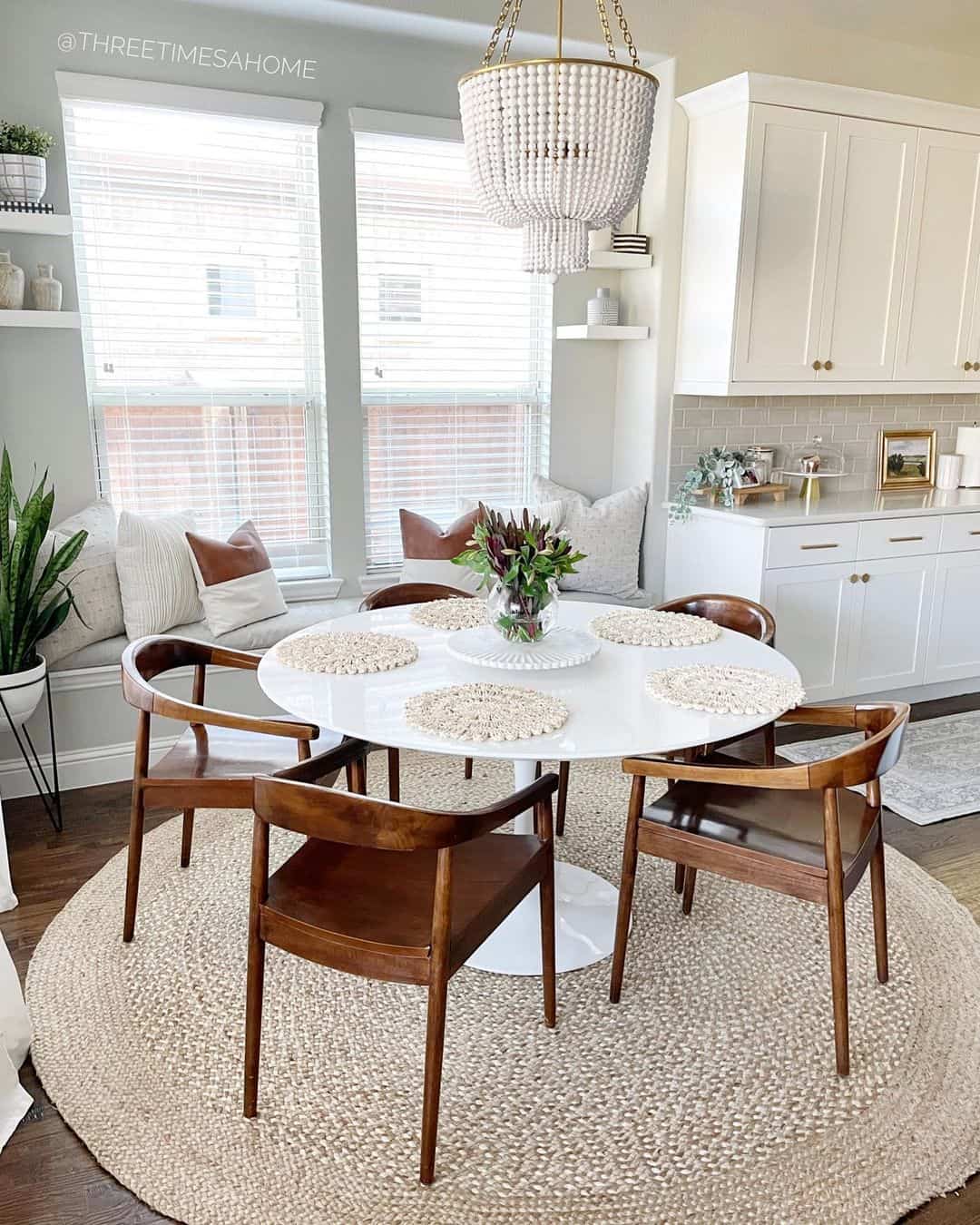 Embrace Simplicity with a Vase on a White Round Table