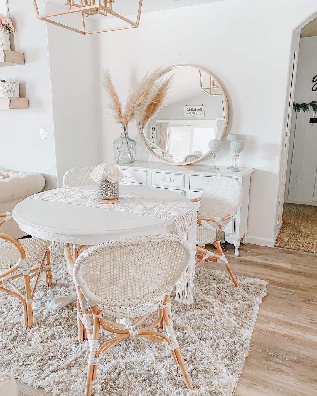 Define Cozy Dining Nooks With Shaggy Rugs