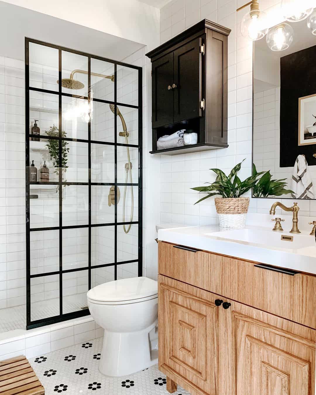 Keep Toiletries Organized with Clean-Lined Recessed Shelves