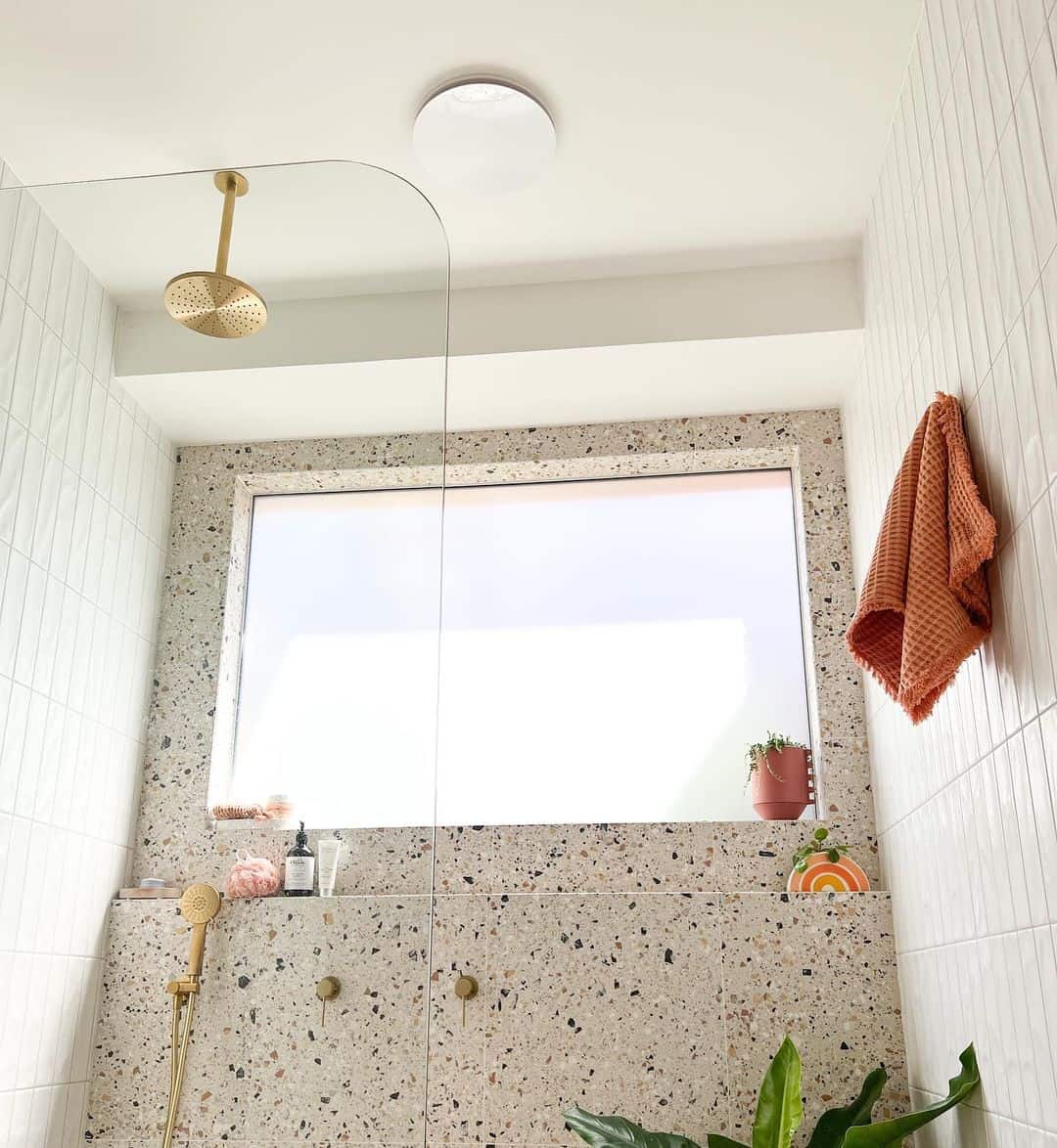 Terrazzo Tile Walls Add Speckled Texture and Warmth