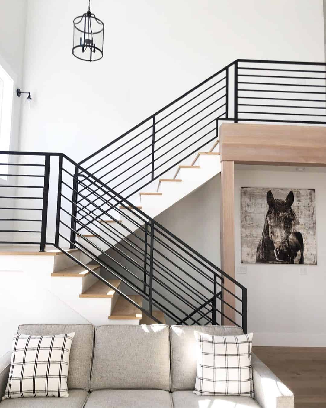 Maintain an Open Feel with a Modern Horizontal Railing