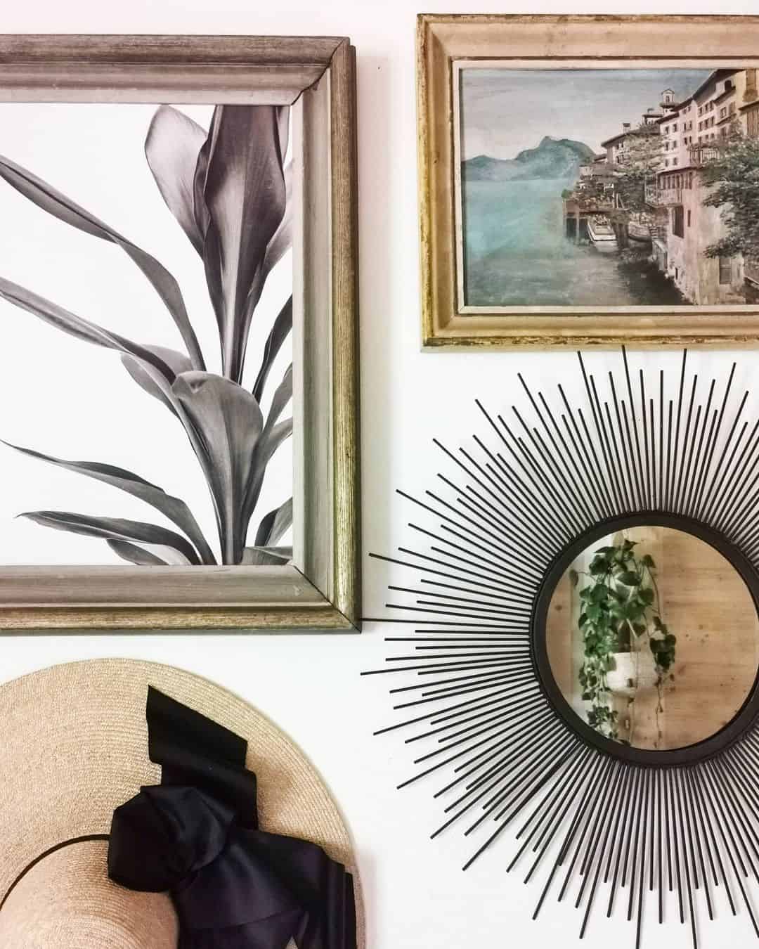 Sunburst Mirror Adds a Graphic Focal Point