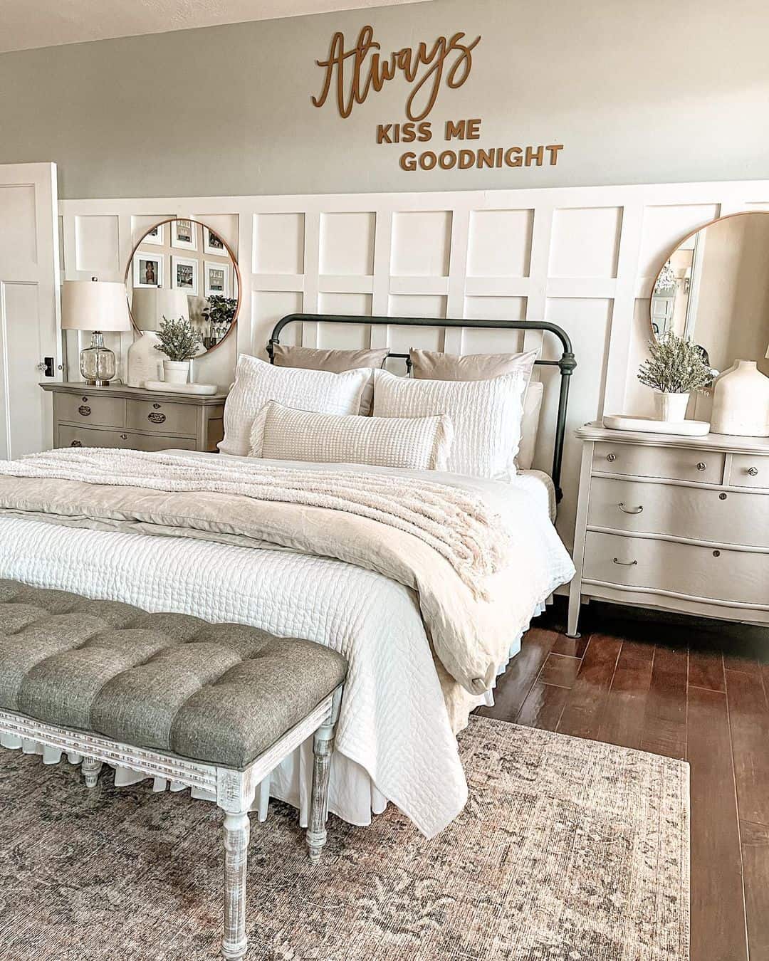 Board and Batten Walls Create a Cozy Bedroom Backdrop