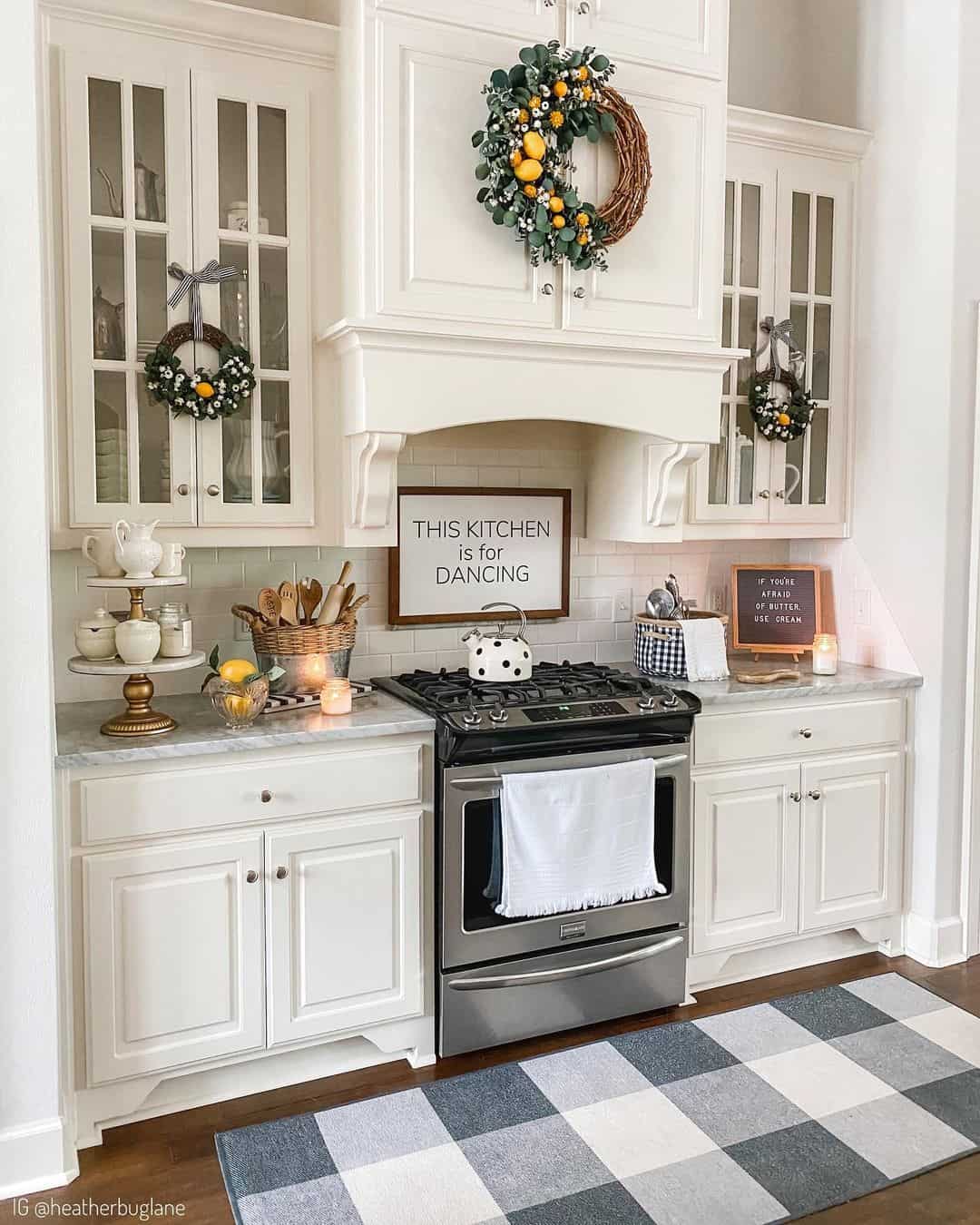 Seasonal Wreaths for Cabinet Doors