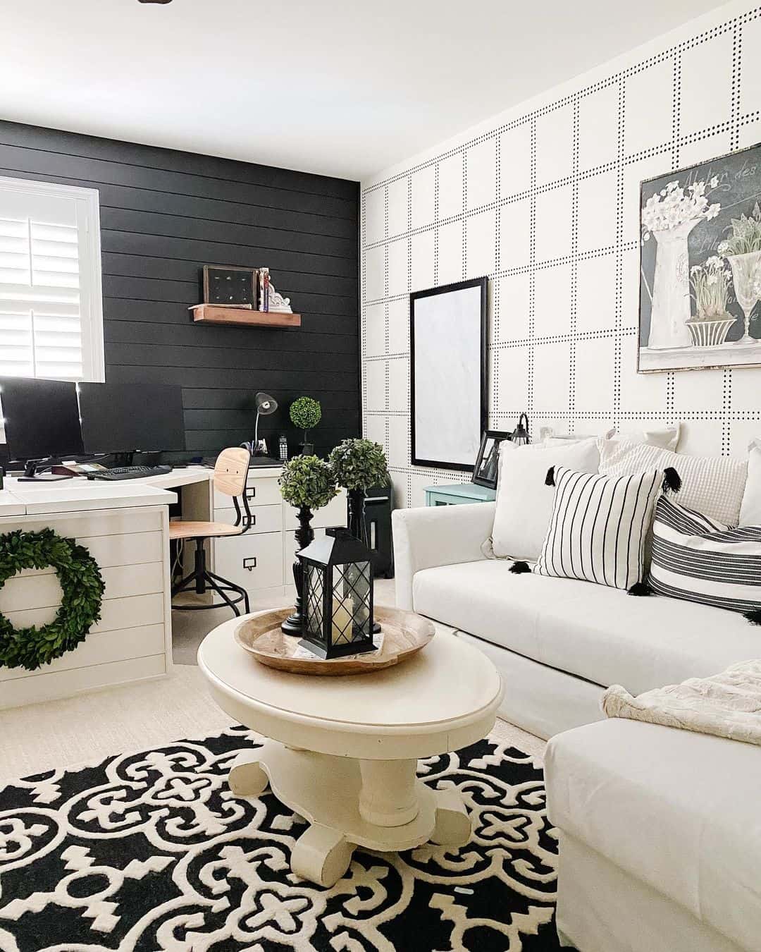 Ground a Cozy Seating Area with an Ornate Rug