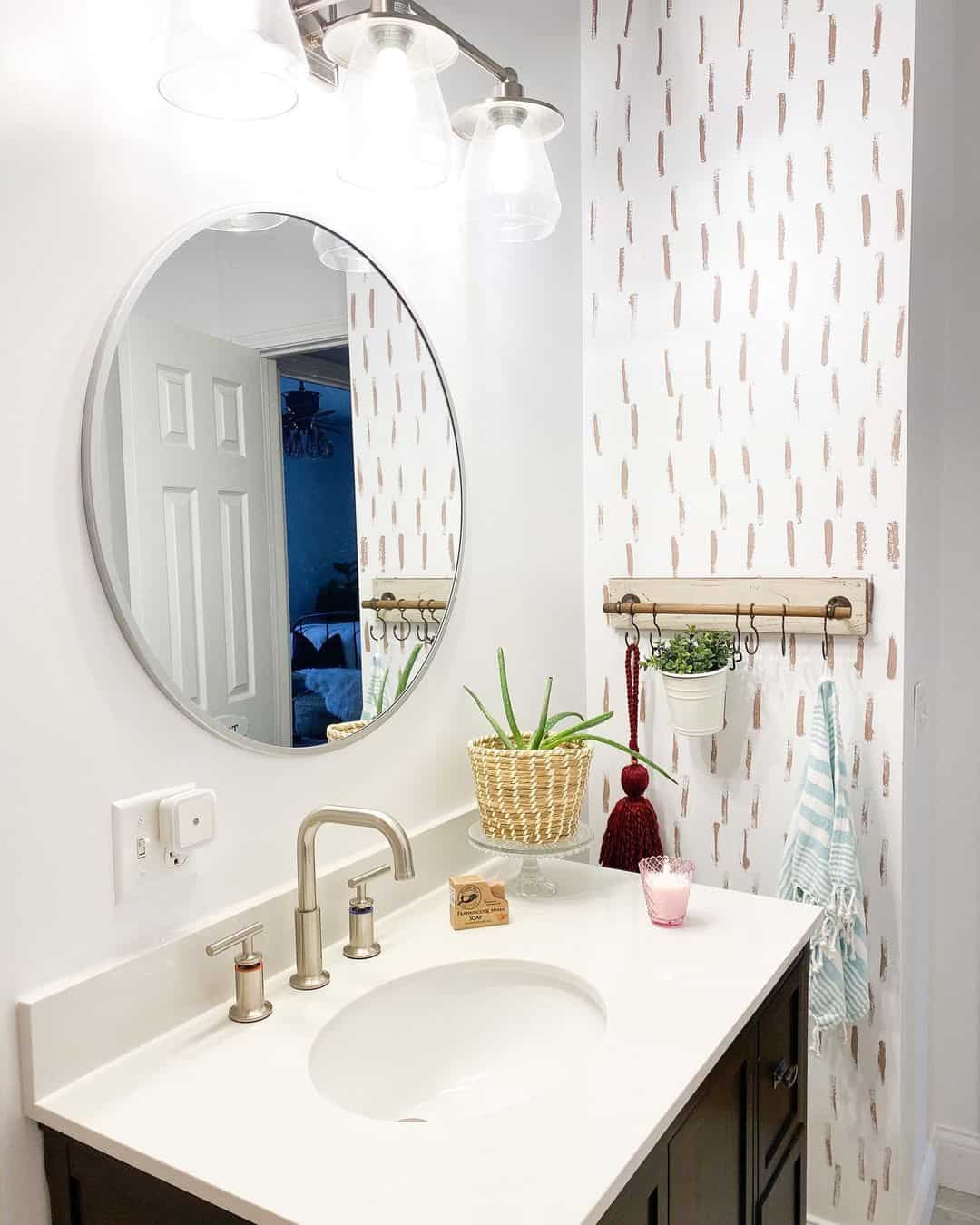 Clear Glass Bell Shades Accent Brushed Nickel Fixture