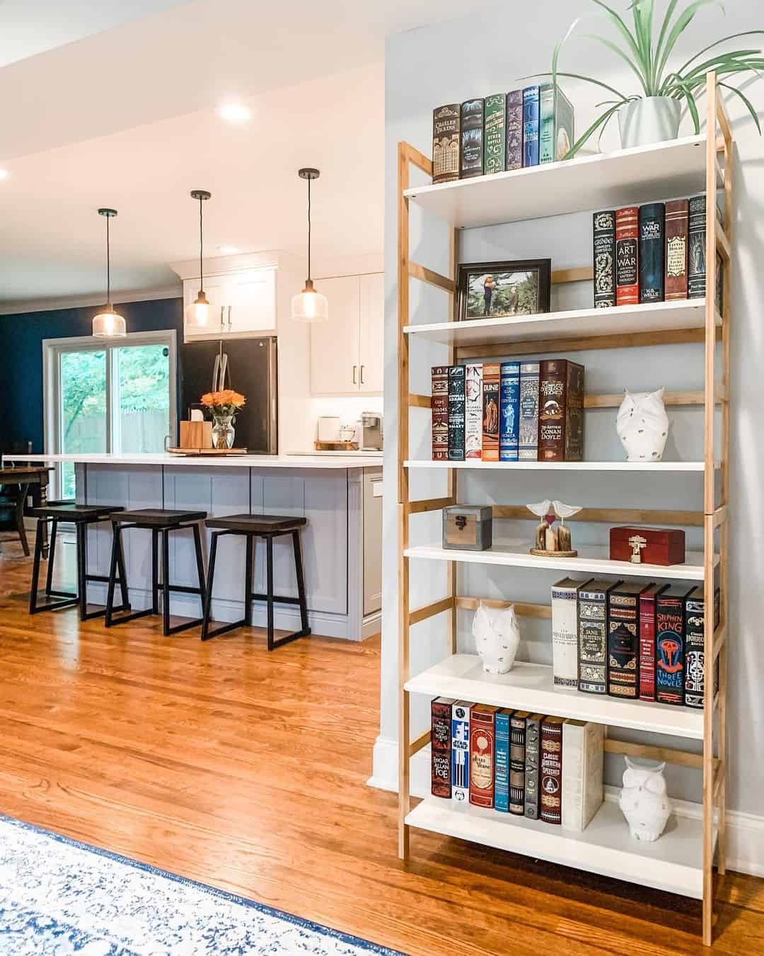 Layer Books and Decorative Objects for Visual Depth