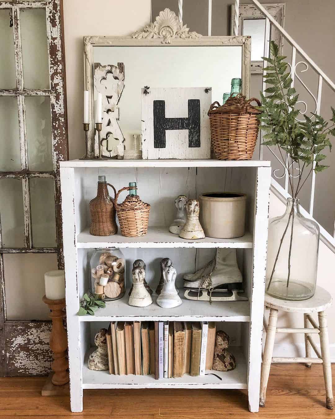 Group Vintage Books for a Textured Foundation