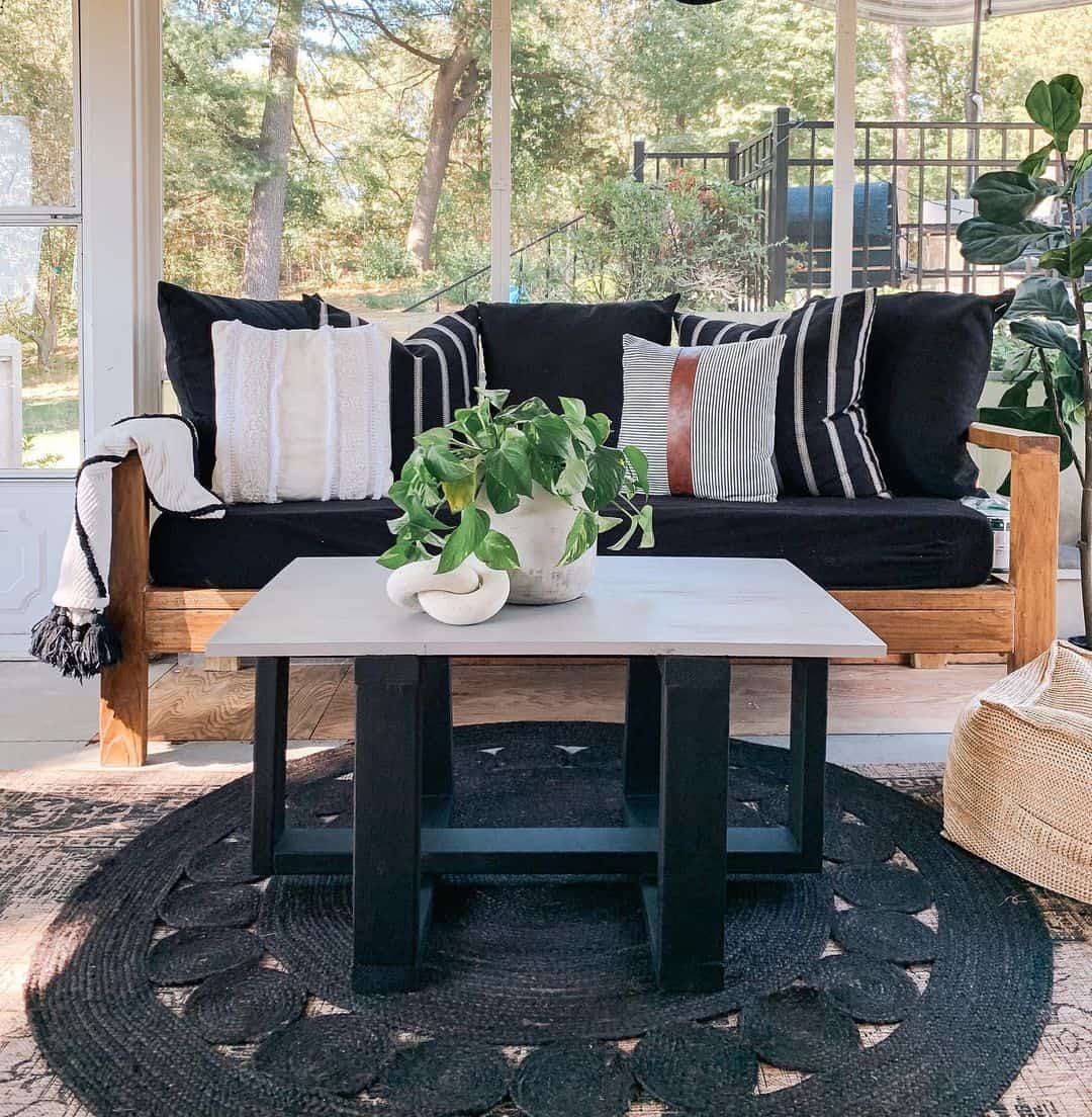 Combine sculptural accents with plants