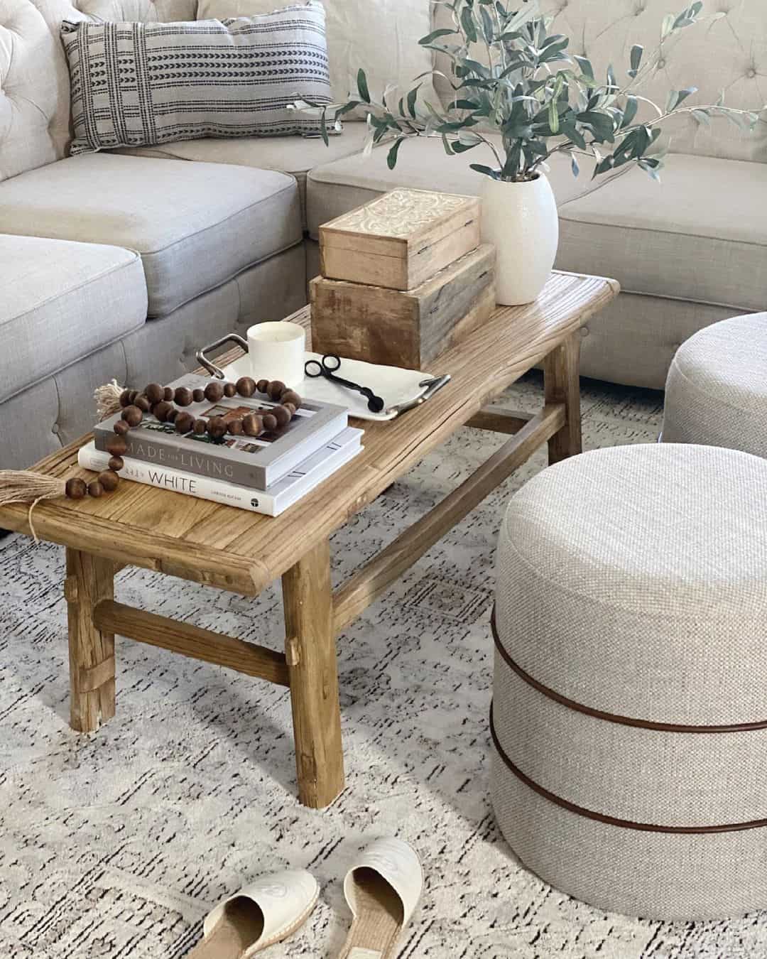 Narrow Bench for Tiered Styling