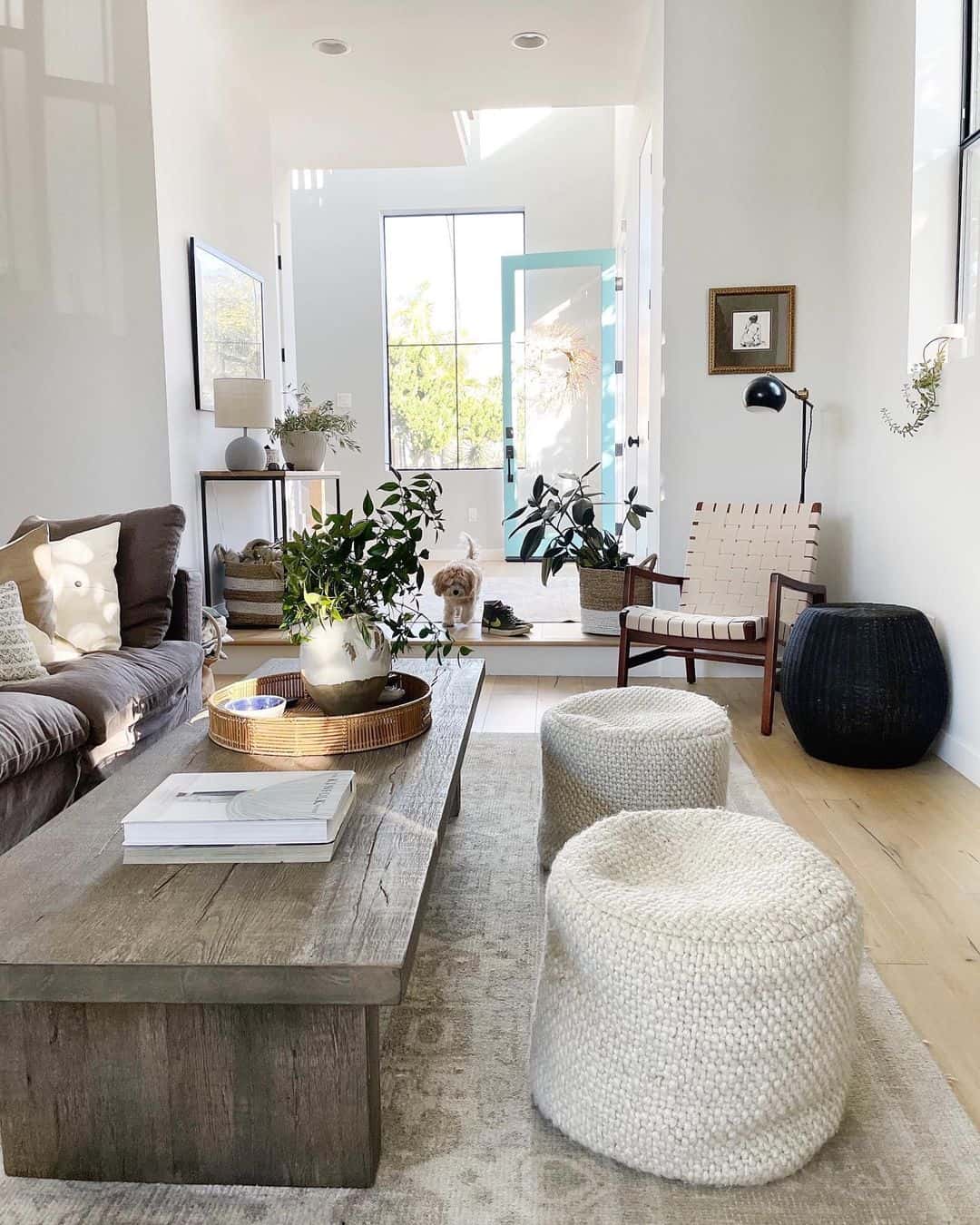 Embrace Cozy Texture with Chunky Knit Ottomans