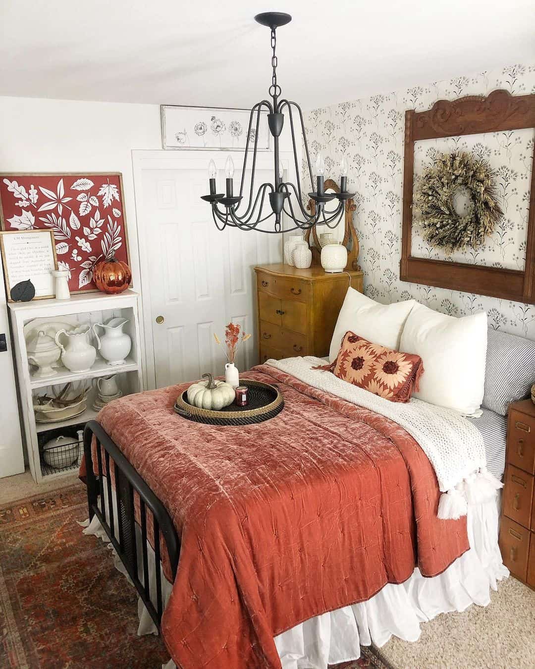 Ornate Wooden Frame as a Focal Point for Wall Decor