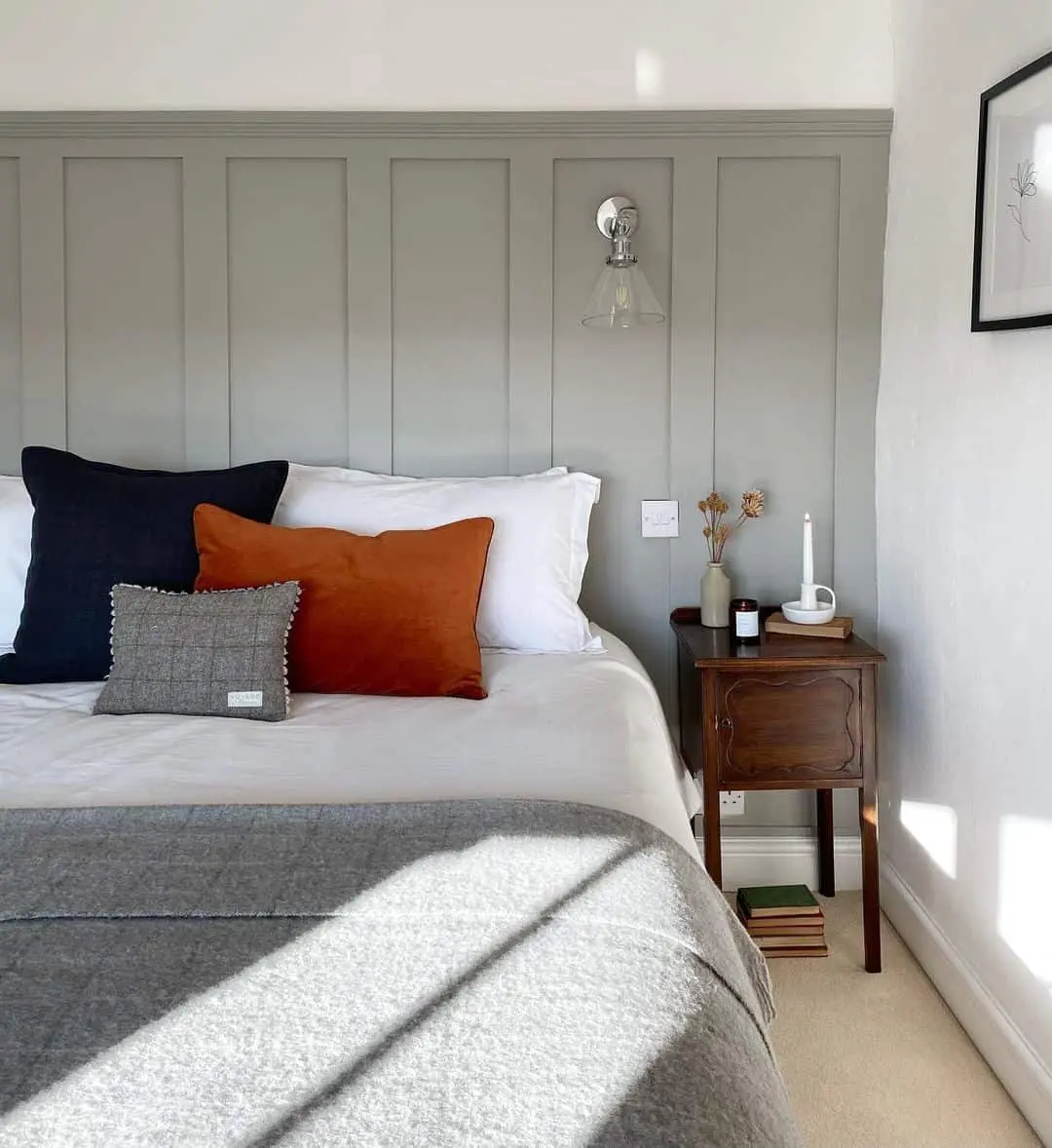 Design a Built-In Headboard Effect with Paneled Walls