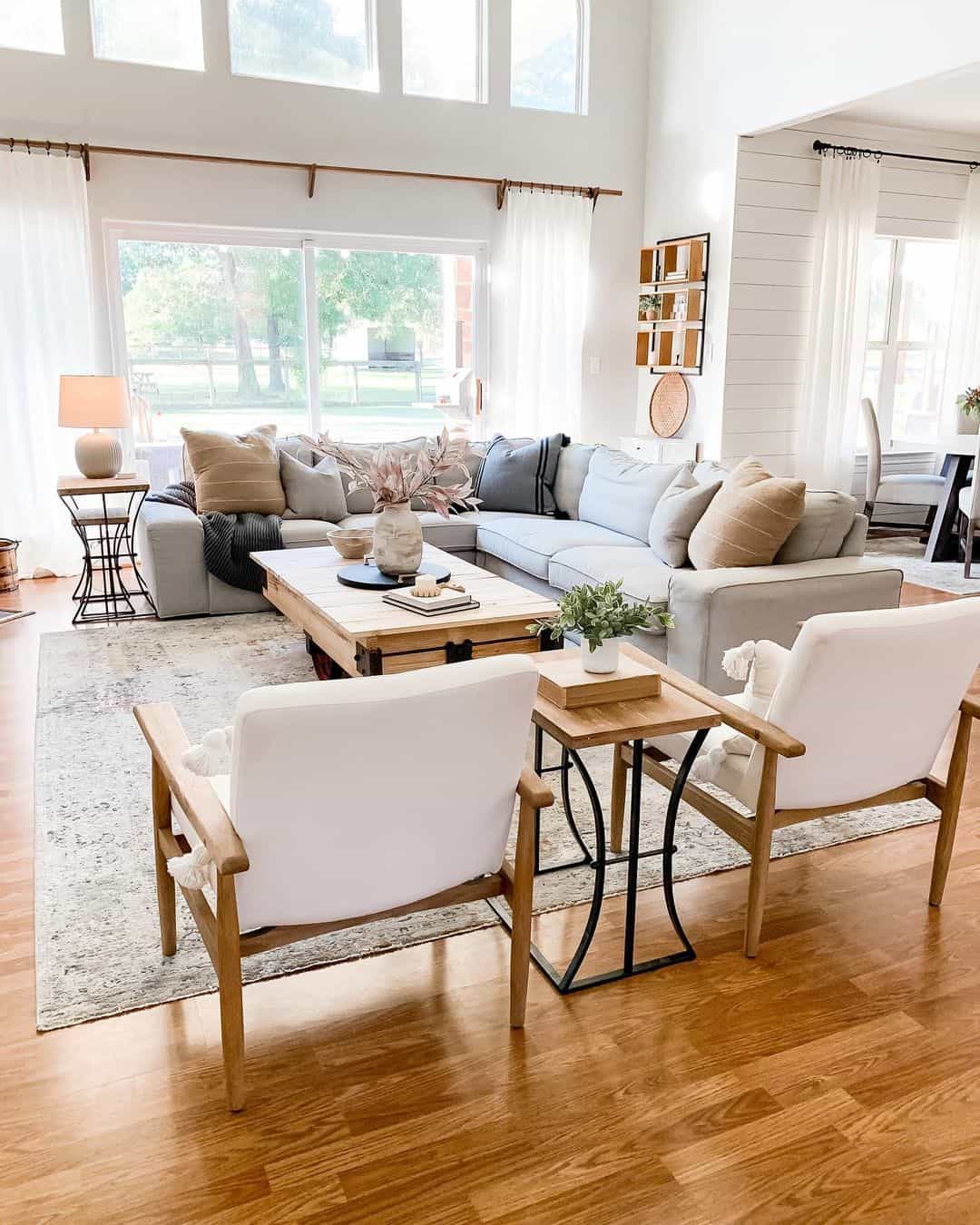 Wooden Trunk Coffee Table With Metal Accents Anchors Sectional