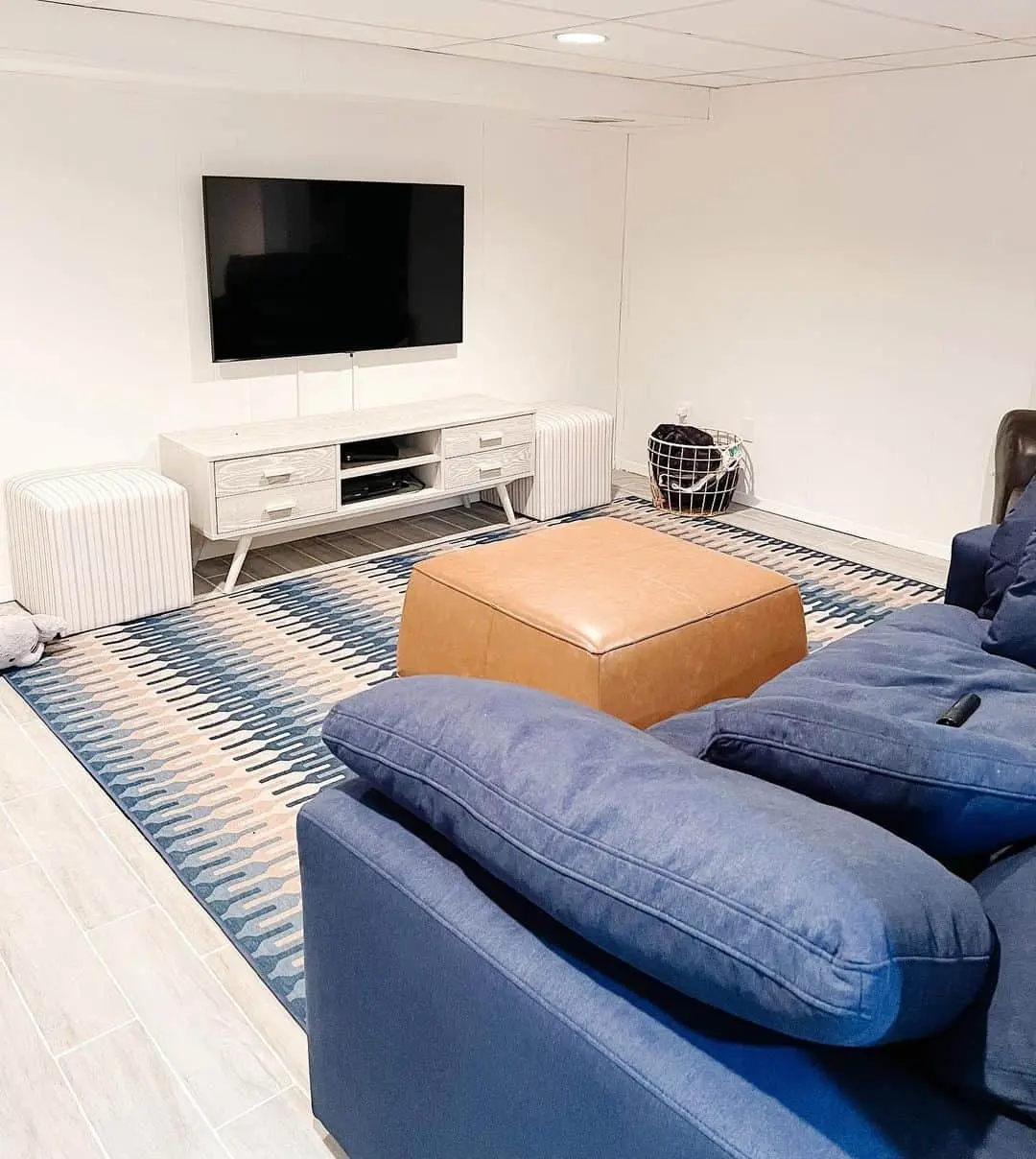 Ground Your Furniture with a Bold Geometric Rug