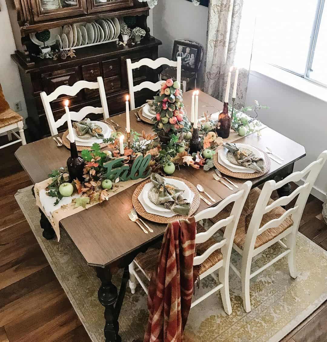 Whimsical Fall Flair with an Apple Tree Centerpiece