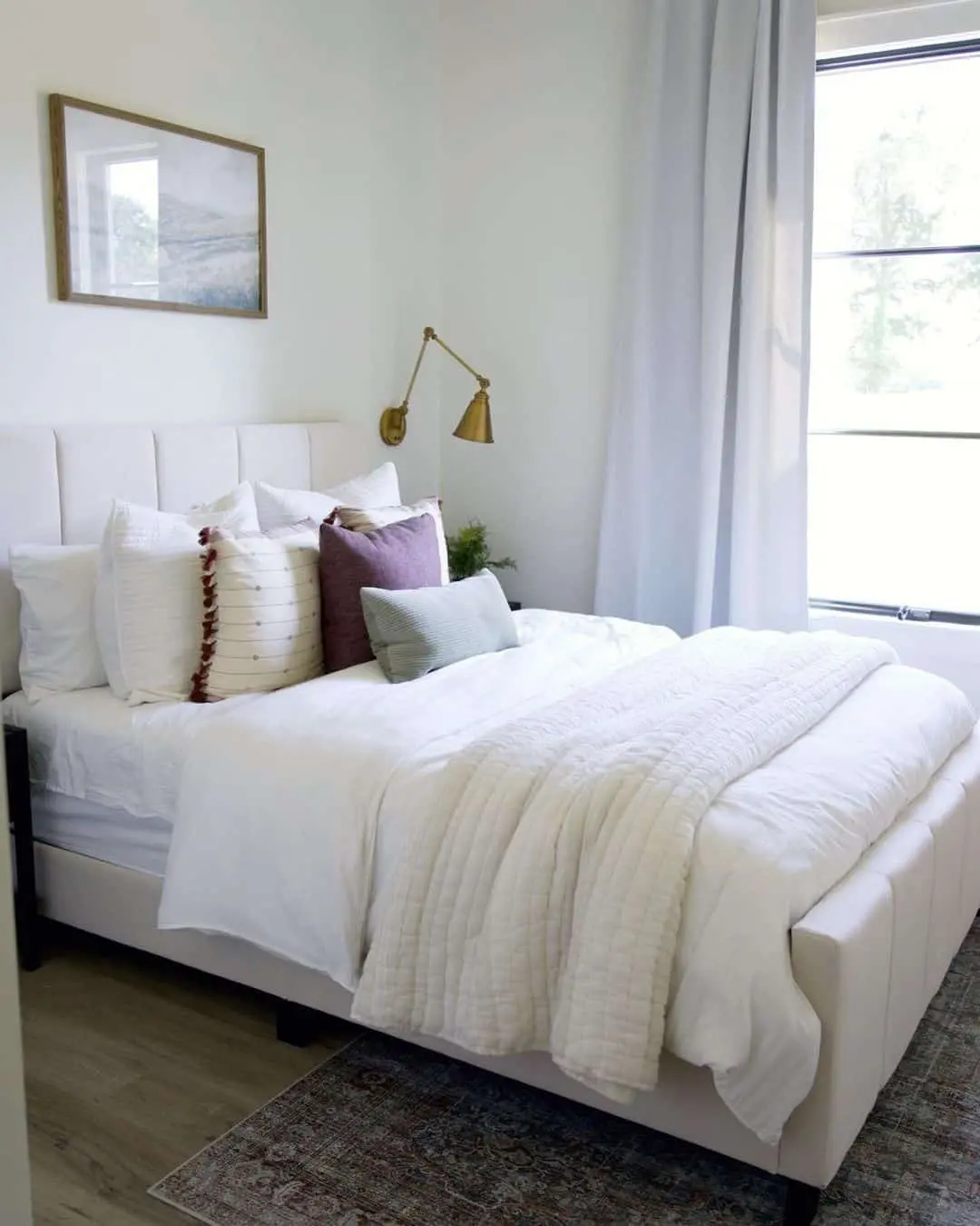 Headboard With Integrated Wall Sconce for Reading