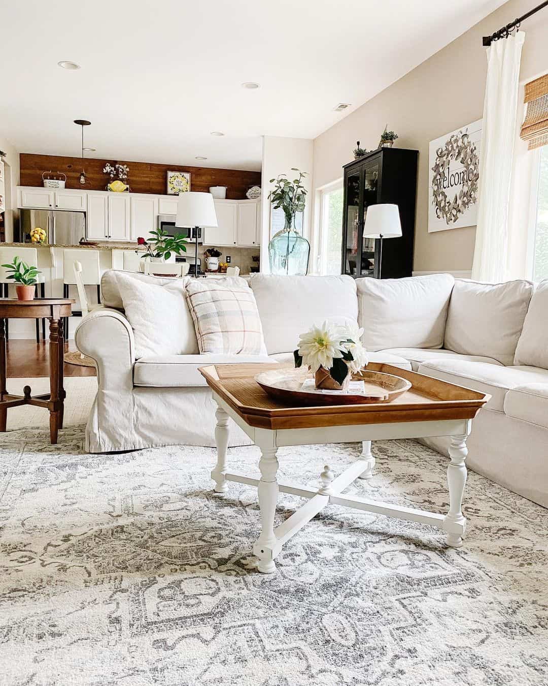Combine White and Wood Tones with Inlay Detail