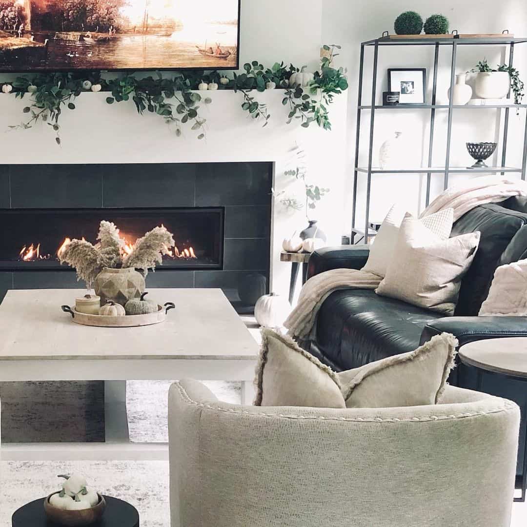 Incorporate Seasonal Decor with Gourds and Pampas Grass