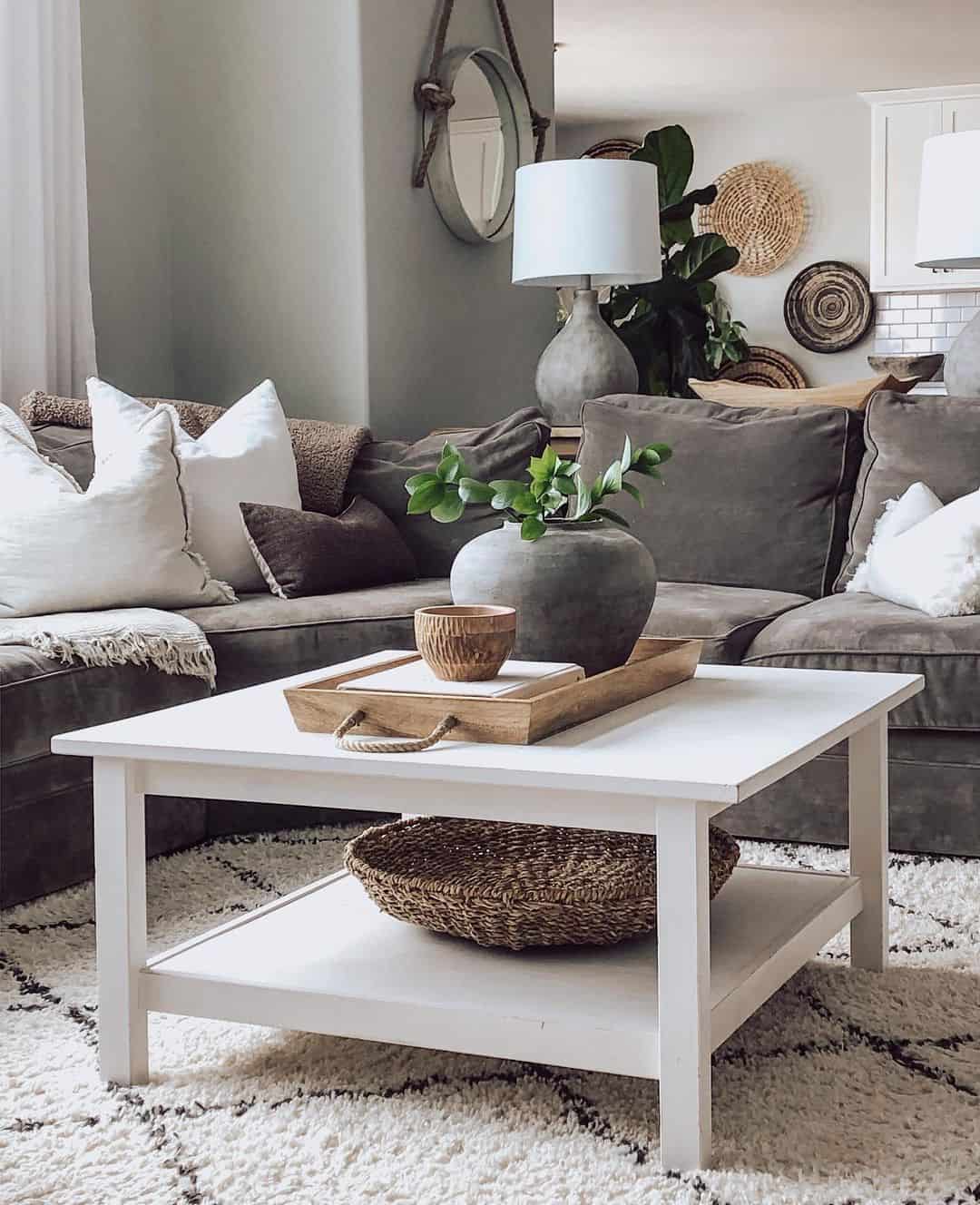 Keep Surfaces Clear with a Lower Shelf for Storage