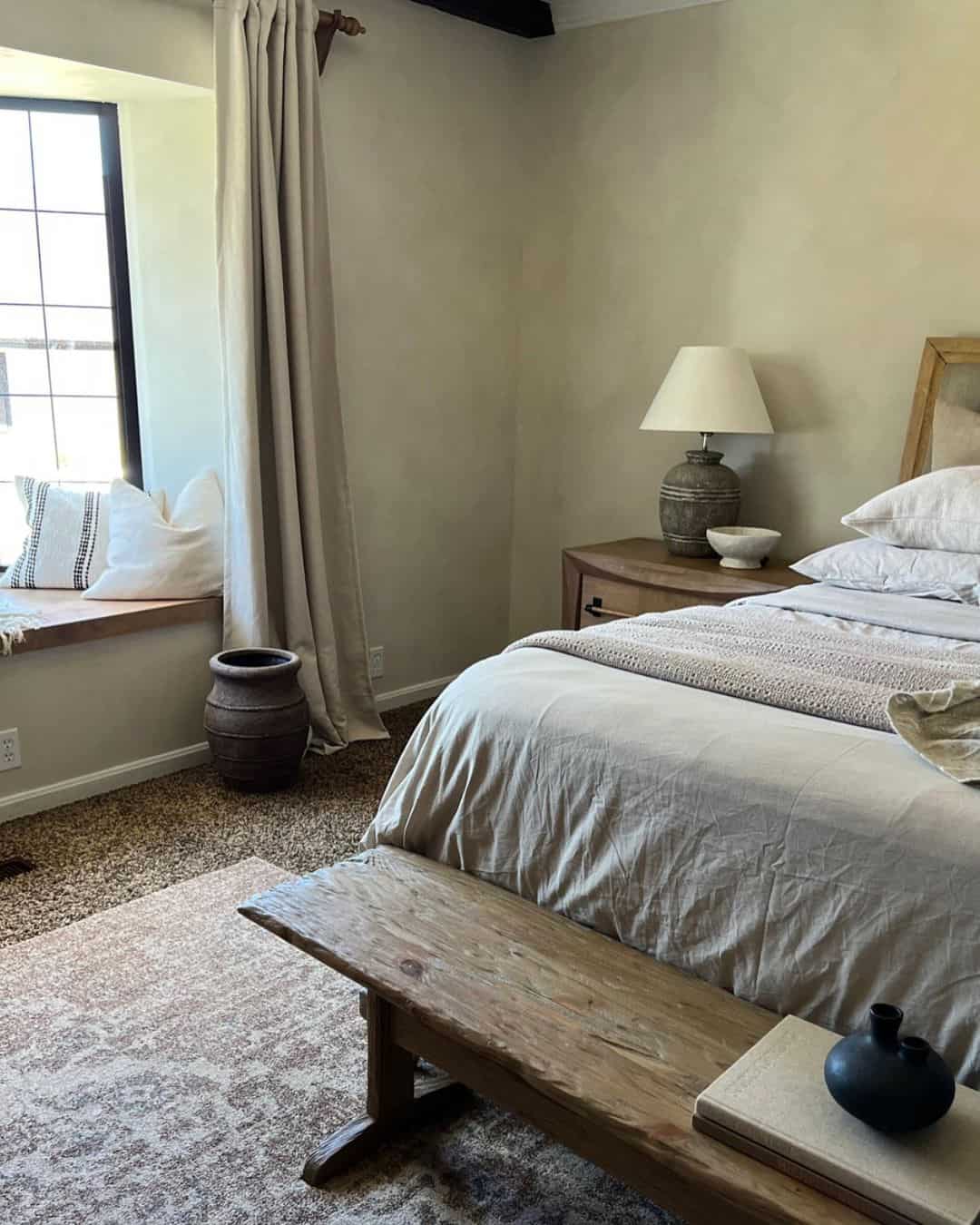 Incorporate Natural Texture with a Wooden Bench