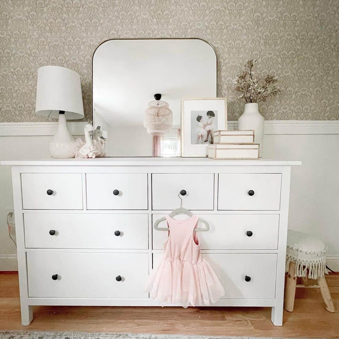 Sweet Tulle Dress Hung on Drawer Front