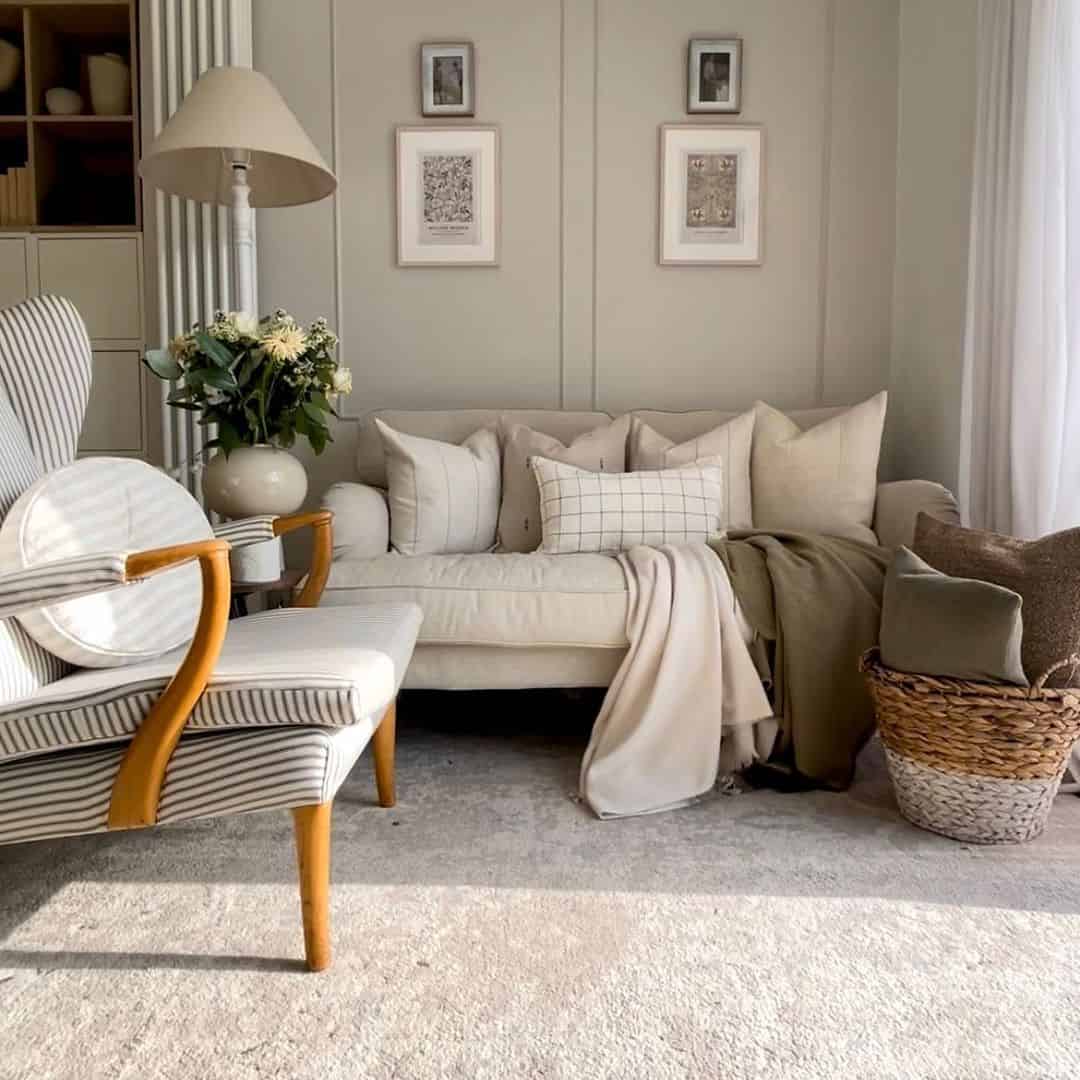 Keep Throws Handy in a Woven Basket