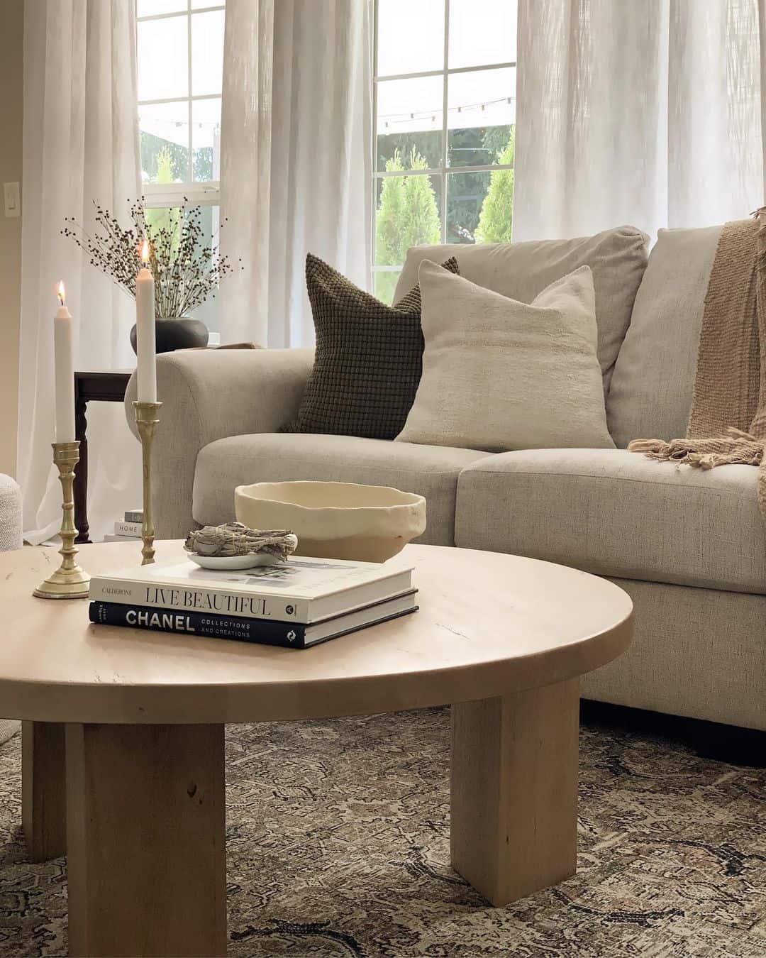 Stacked Coffee Table Books Frame a Decorative Bowl