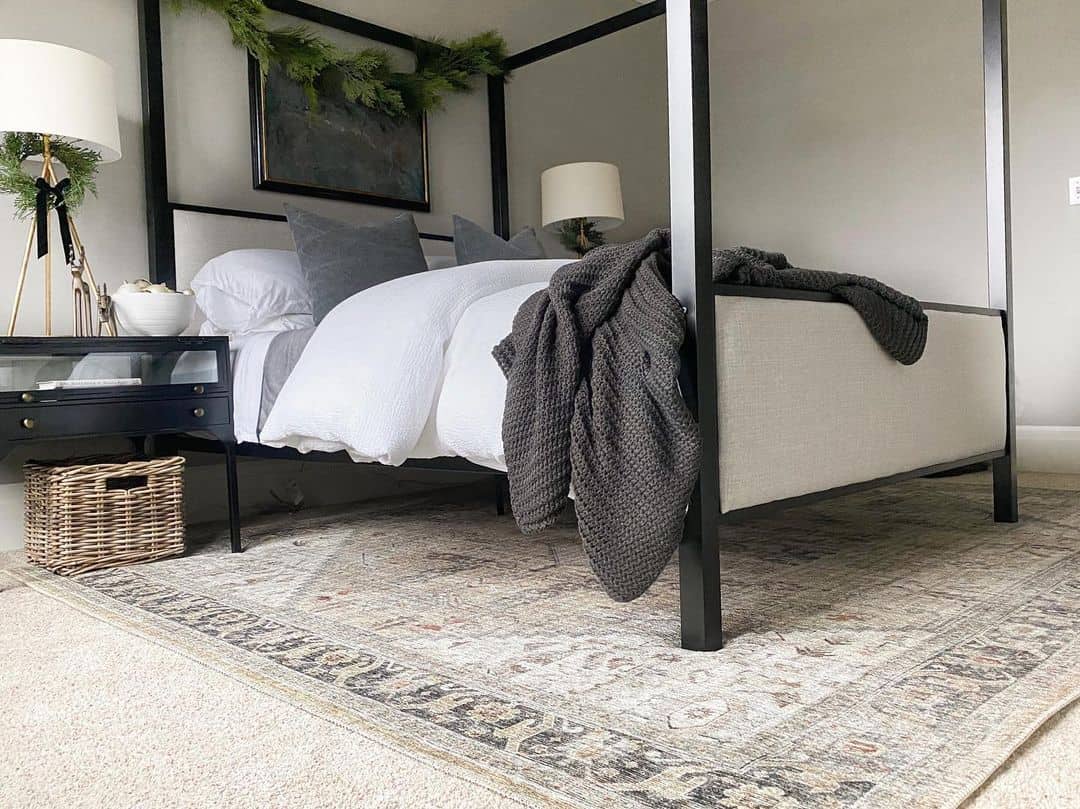 Grey Throw Blanket Adds Cozy Texture to Bedding