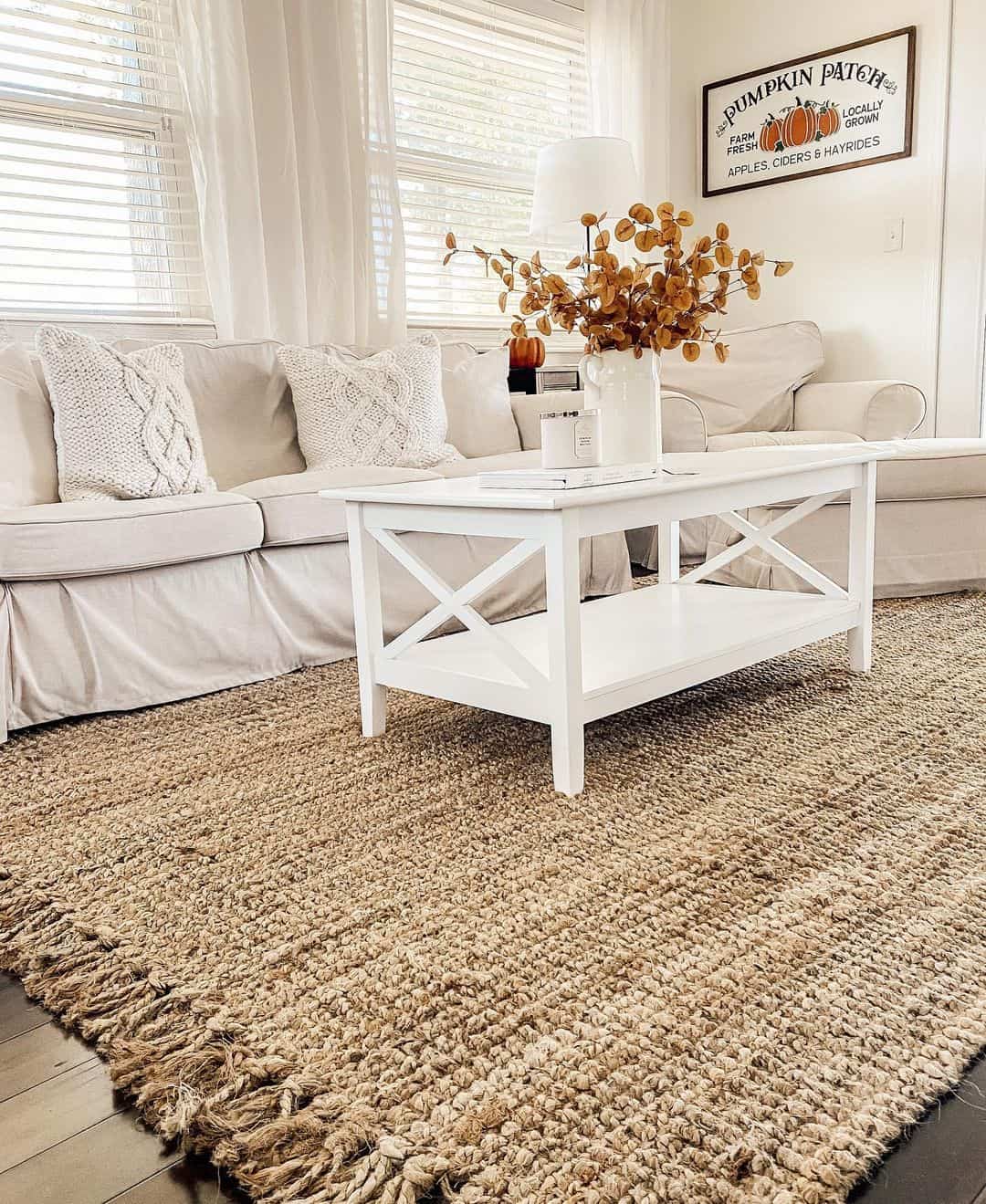 White X-Frame Coffee Table Offers Classic Lines and Lower Storage