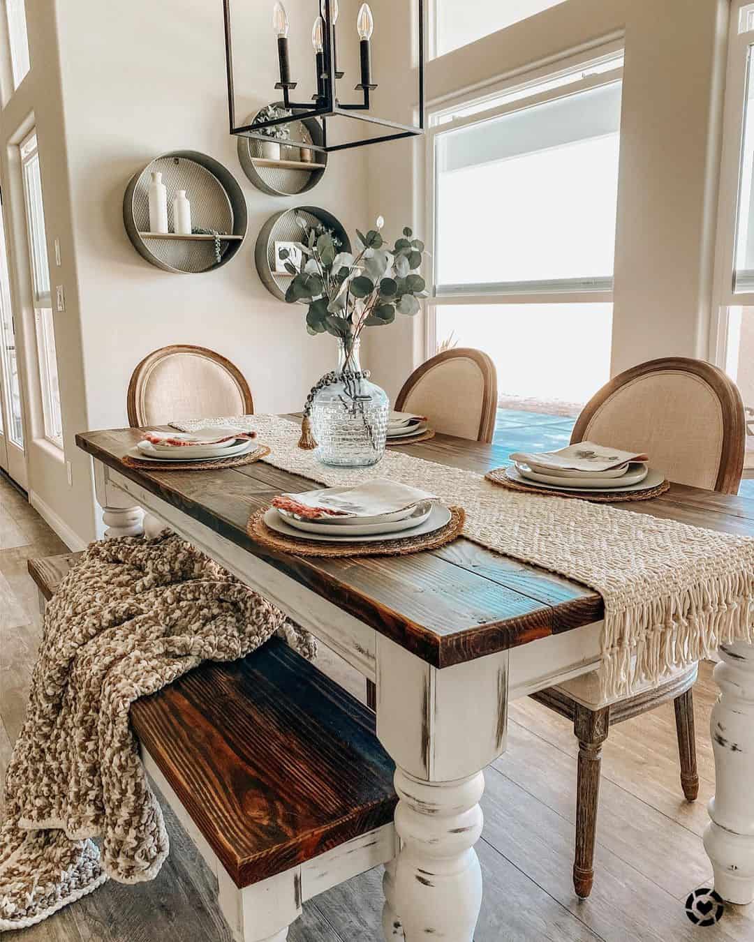 Achieve Rustic Charm with Distressed White Legs