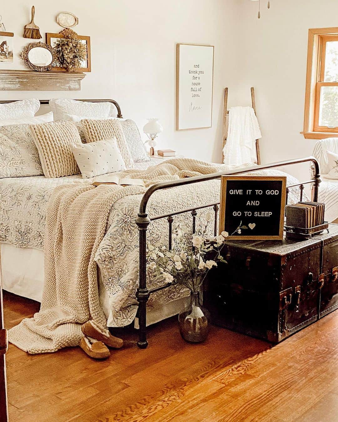 Vintage Trunk Doubles as a Bedside Table and Display