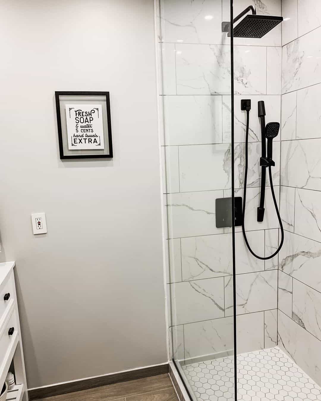 Framed Vintage Sign Adds Whimsical Charm