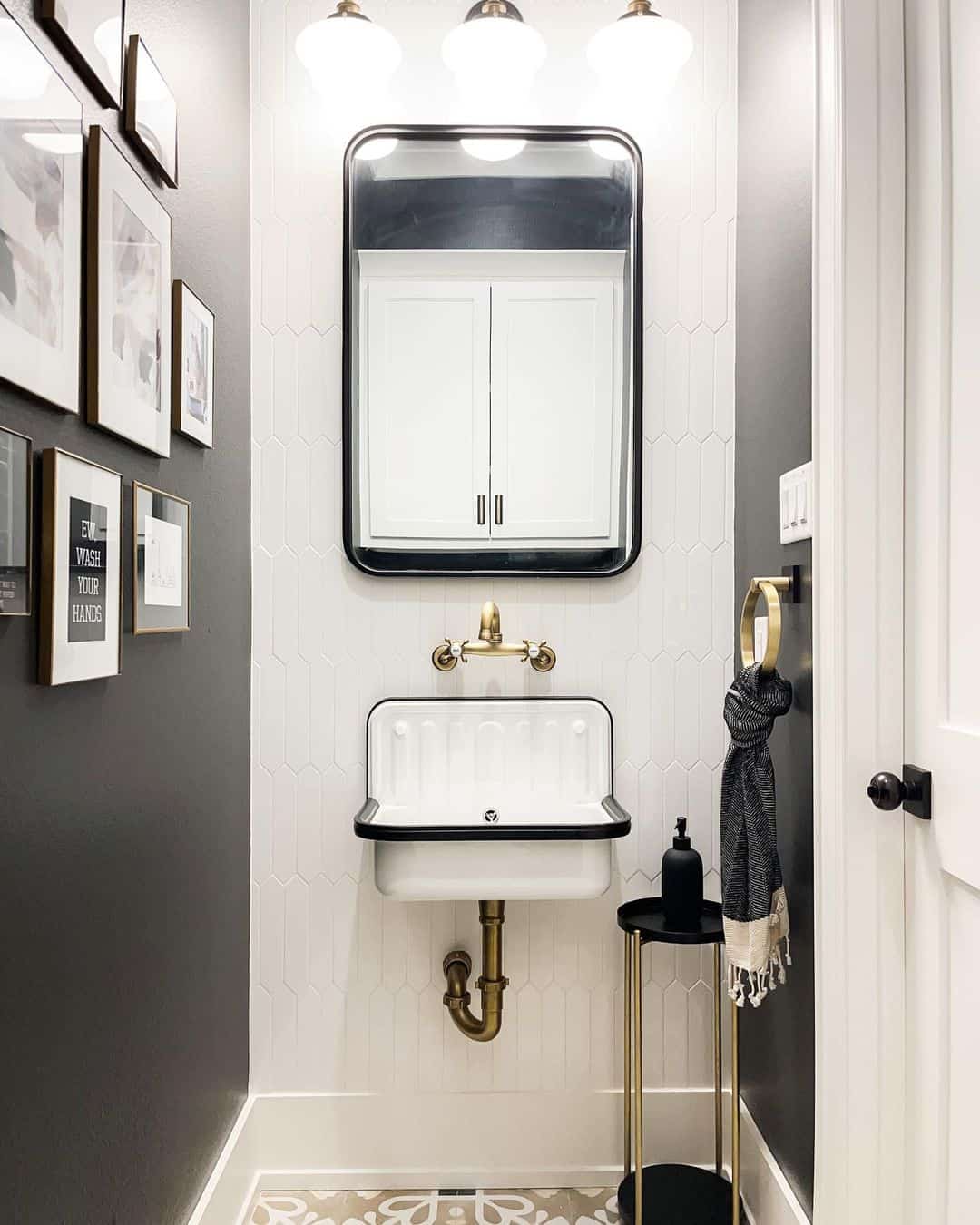 Vertical Picket Tile Creates a Subtle Textured Backdrop