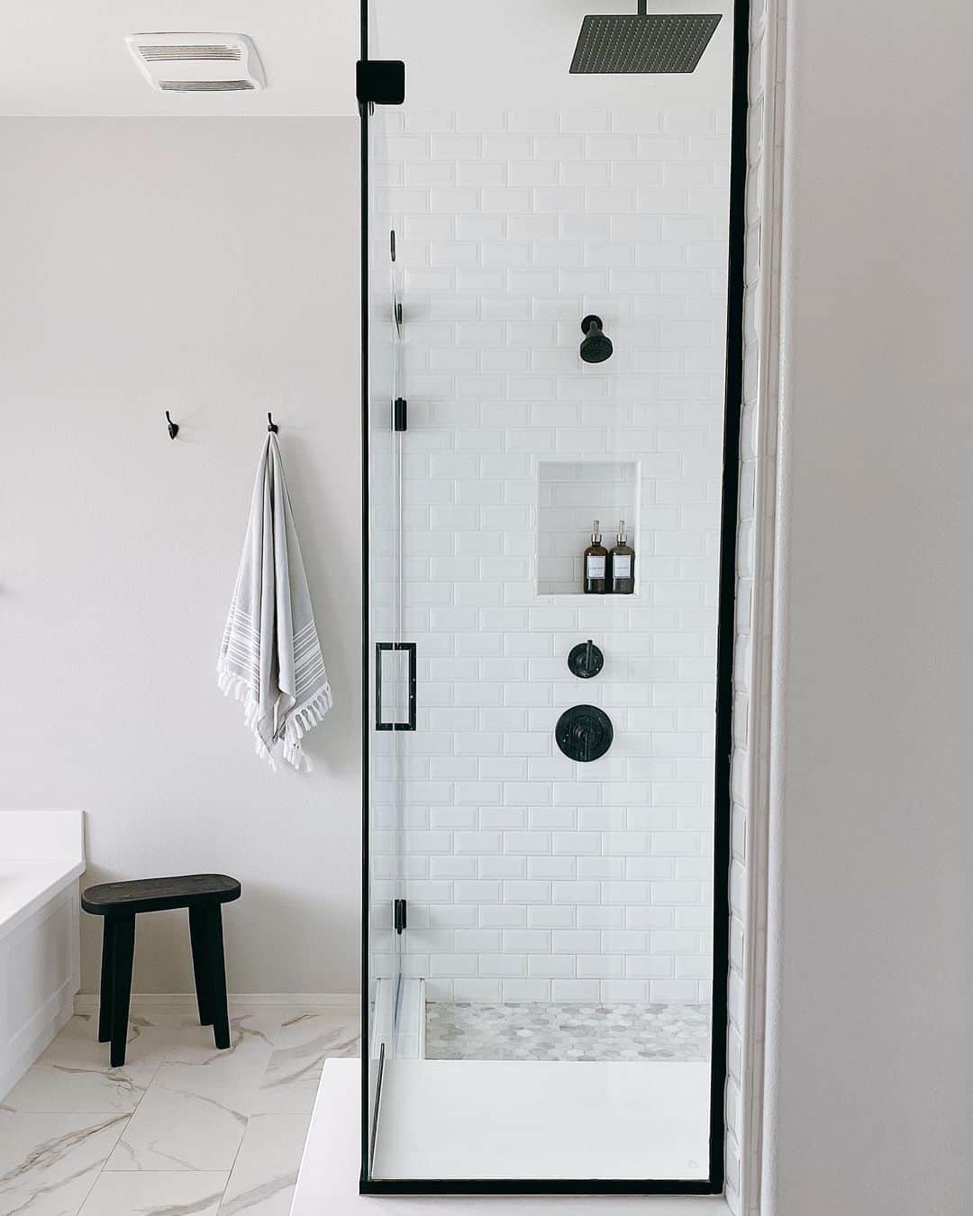 Keep Shower Items Tidy with a Recessed Niche