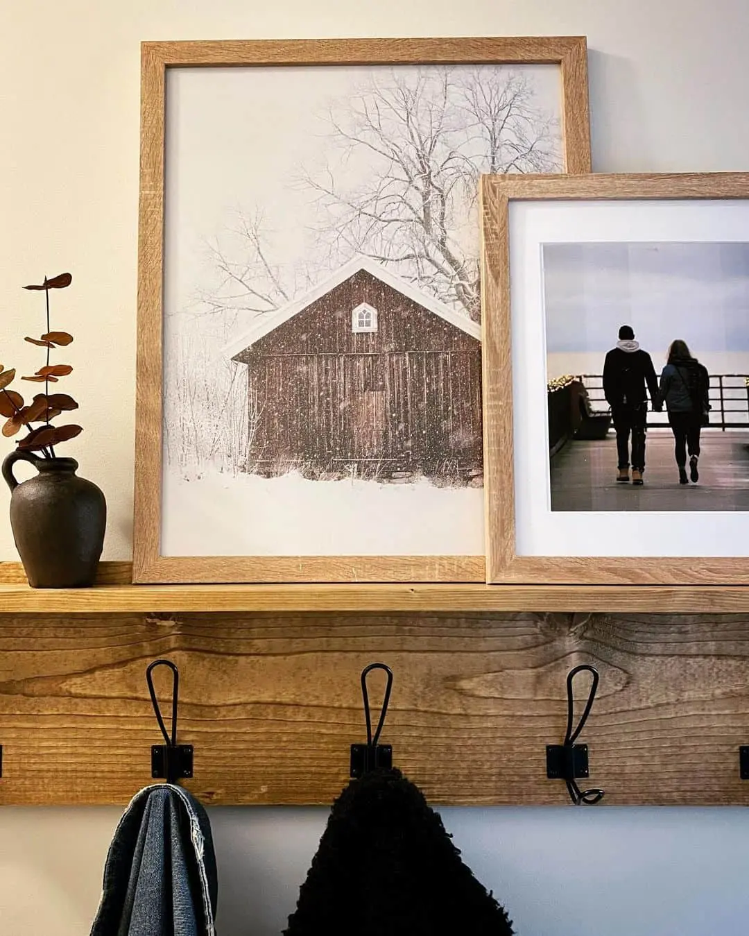 Design a Layered Gallery Wall with Wood Frames