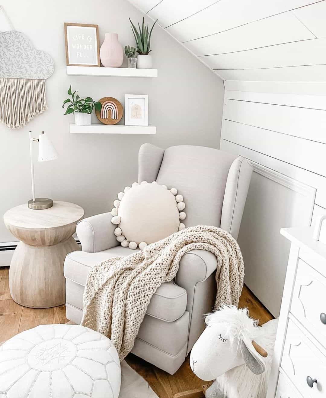 Floating Shelves Display Whimsical Nursery Accents